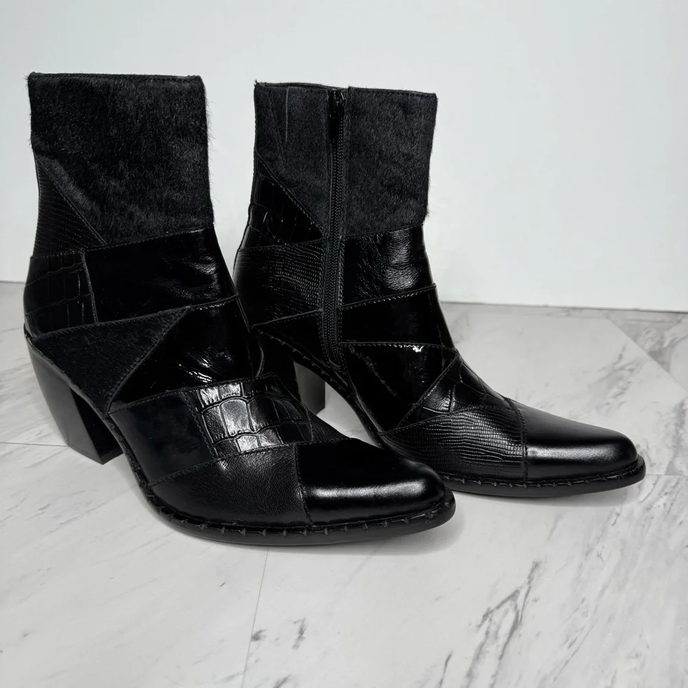 Jeffrey Campbell Caballeros Black Western Boot 6